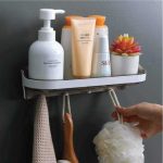 Wall-Shelf-Multiple-Hook-Storage 1